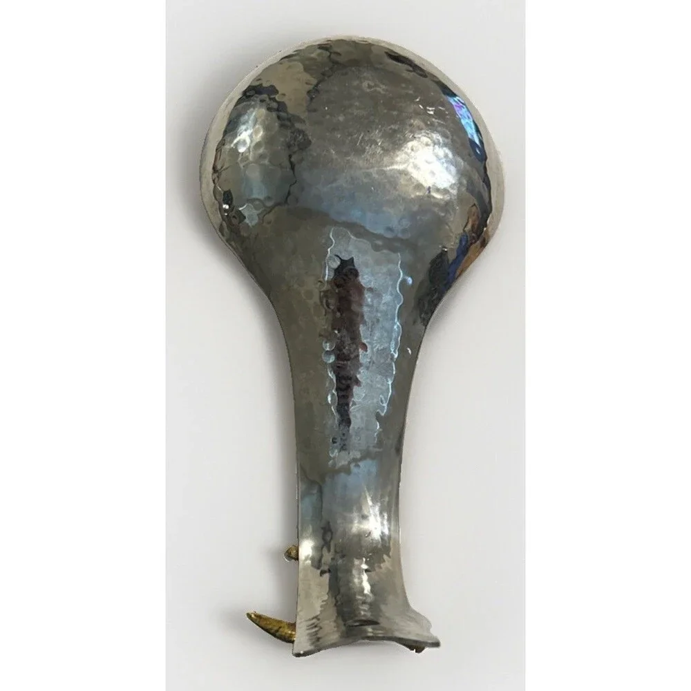Silver Gold Bee Leaf Ginko Spoon Rest Kitchen Decor